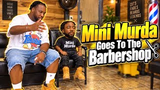 Mini Murda goes to the barbershop in Harlem