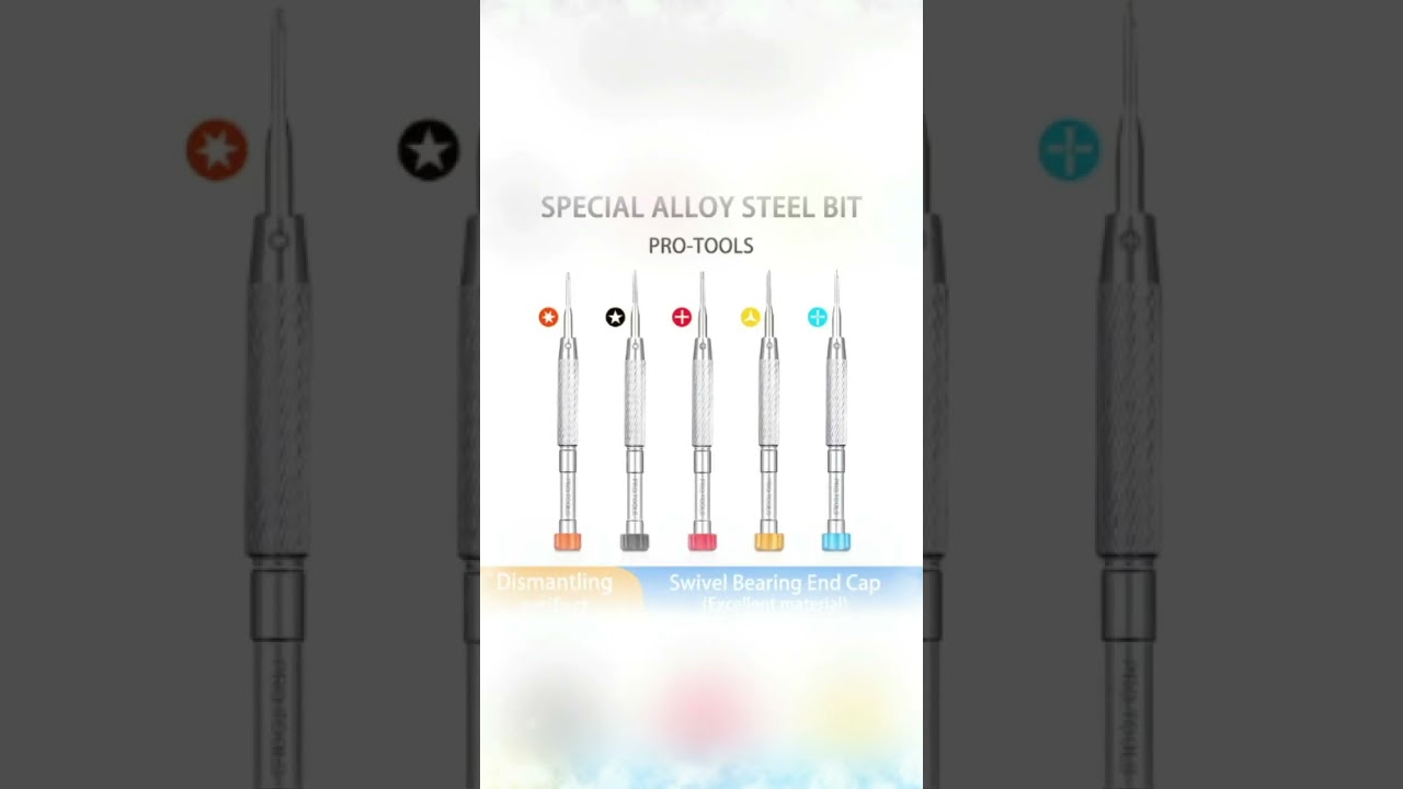 MasterXu Super Precision Screwdriver Set Special Alloy Steel Bit 2.5 0.6 0.8 1.2 T2 LCD Repair Tool