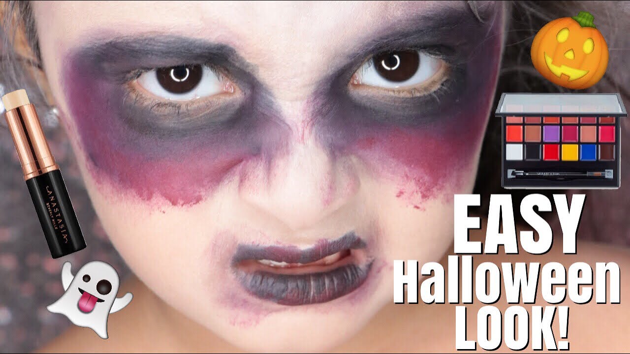 How to do Zombie Makeup | EASY Halloween Makeup Tutorial - YouTube