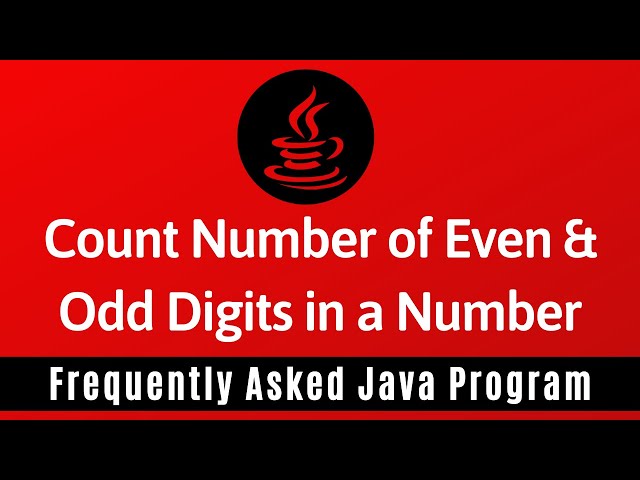 Counting Odd And Even Numbers In Java Clearance | smarys.org