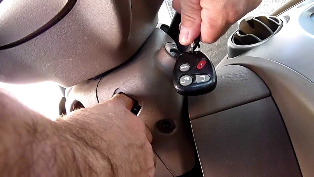 How do you get a car key out of an ignition when it's stuck?