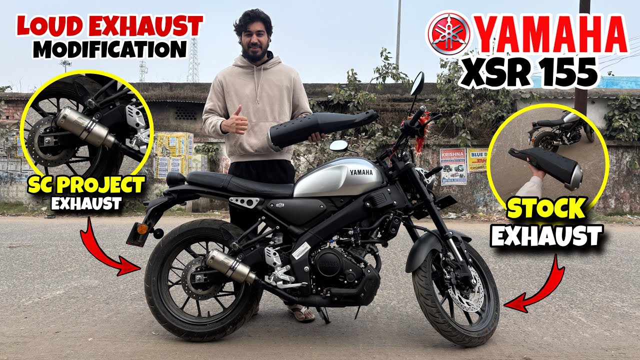 Новая модификация выхлопной системы для Yamaha XSR 155 SC-Project 2026 года | Выхлопная труба с н...