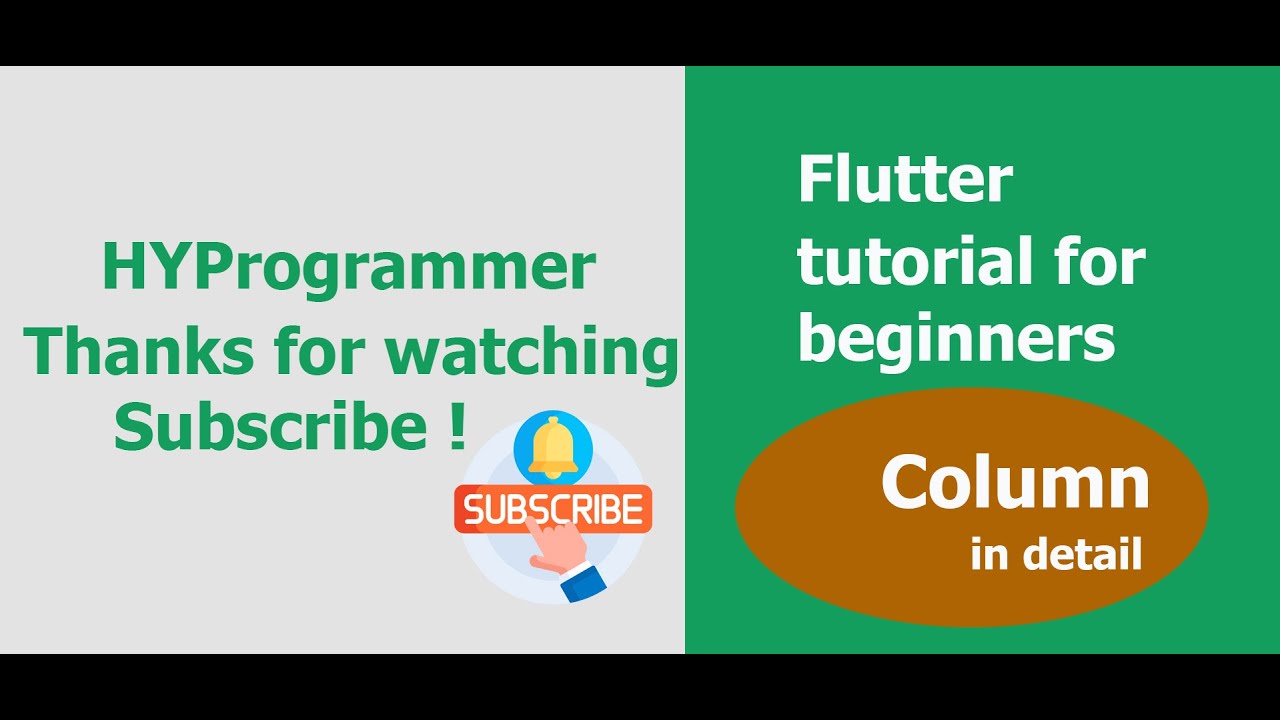 Flutter Tutorial for Beginners | Column - YouTube