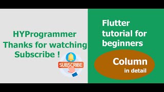 Flutter Tutorial for Beginners | Column