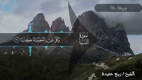 سورة النبأ للشيخ ربيع حميدة
