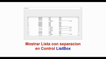 Separar Registros en ListBox
