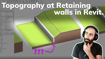 Topography at a Retaining Wall in Revit Tutorial