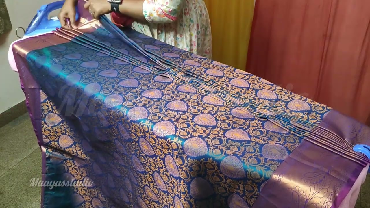 Saree Prepleating service @Maayasstudio revathy_bridalmakeover