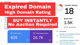 Buy it Instantly: How to Find Expired Domain with High DR