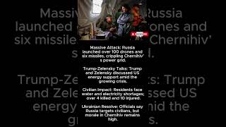 Massive Russian Assault Triggers Blackout in Chernihiv; Trump, Zelensky Discuss Energy Aid
