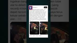 Tular lelaki 'hulur' ular ke dalam kereta
