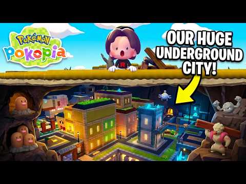 We Built an INSANE Underground City in Pokemon Pokopia!