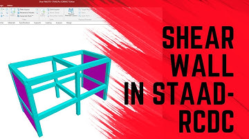 Structural Design of  a Building With Shear Walls in STAAD Connect-RCDC