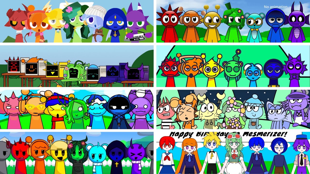 Incredibox - Sprunki but RAINBOW in ALL Different Mods | PART 6