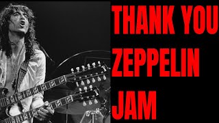 Video thumbnail of "Thank You Jam Led Zeppelin Style Guitar Backing Track (D Mixolydian)"