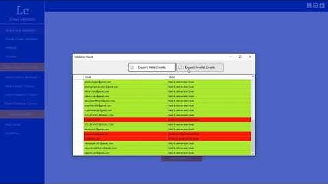 Overview of LeadClosure Email Validation Windows version