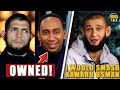 Khabib SILENCES Stephen A. Smith after being asked about Conor, Khamzat on Adesanya & Usman, Gaethje