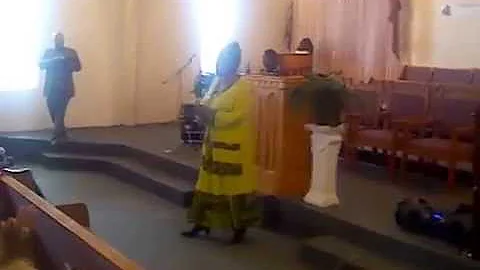 First Lady Sandra Hare with a solo.