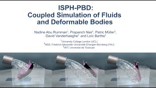 ISPH PBD Coupled Simulation of Incompressible Fluids and Deformable Bodies