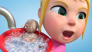 water basin story song mary nursery rhymes kids songs