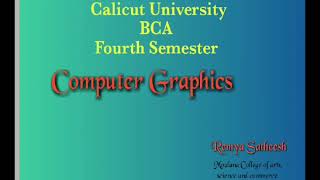 Polygon filling algorithm part 1