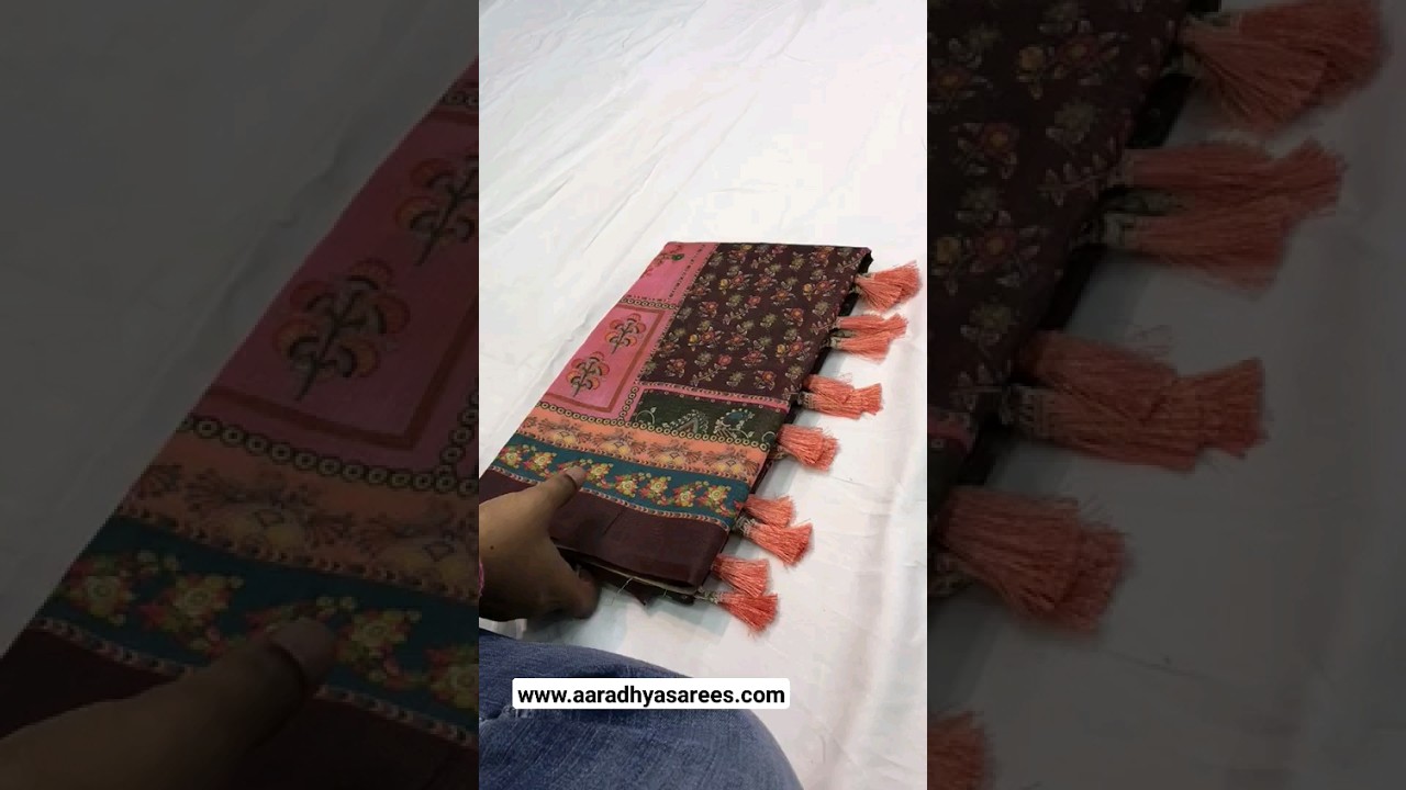 Soft Cotton Kalamkari Printed Pallu Saree