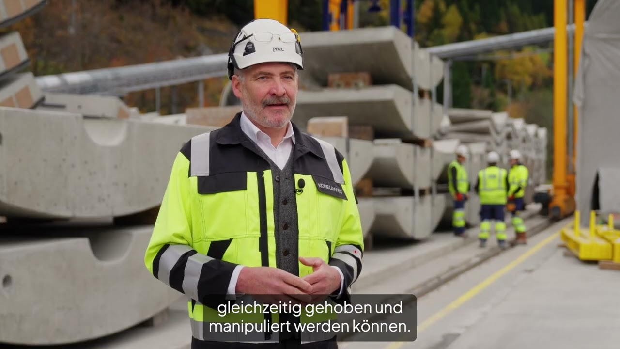 Drei Konecranes Portalkrane unterstützen die Logistik für das Brenner-Basistunnel-Projekt