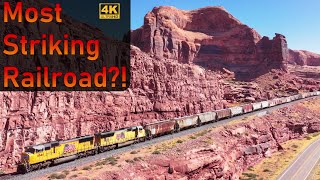 MOST STRIKING RAILROAD IN AMERICA?! (4K) | Moab Utah Cane Creek Branch Potash Local | Oct. 6, 2023