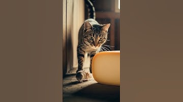 Shocking! 😱 Tabby cat eyes mouse in cheese trap! やばい！😱 虎斑猫が鼠のチーズトラップを狙う！ #shorts #tabbycat  #trap