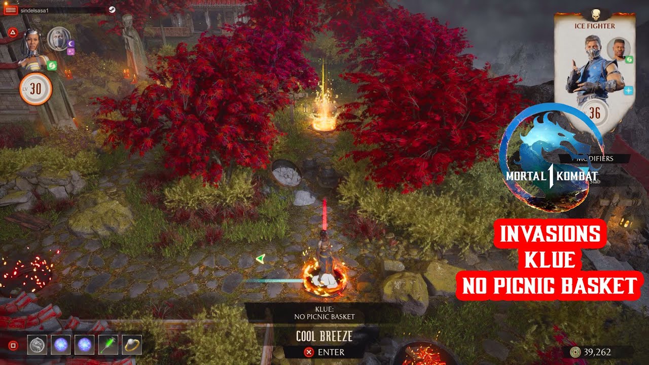 Mortal Kombat 1 - Вторжения - Сезон Темного Дракона - Огненный Храм Меса - KLUE - Нет корзины для...