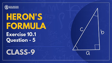 Exercise 10.1 | Heron’s Formula | Class 9 | Mathematics | NCERT | Goyal Brothers Prakashan