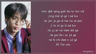 BTS JIN (방탄소년단 진) - MOON | Easy Lyrics