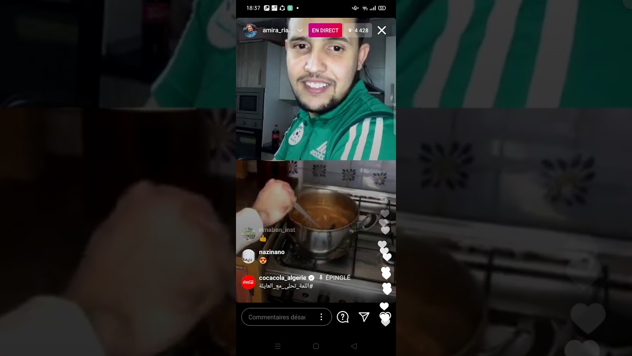 لايف أميرة ريا و رمزي زنقا كرايزي طيب الطعام