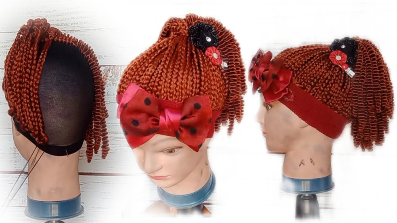 DIY || Kids Braided Headband Wig  ||no stress just wear and go