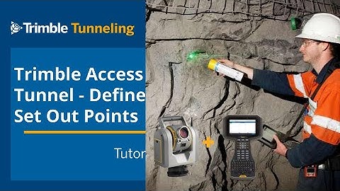 2.6) Trimble Access Tunnels - Defining Set Out Points for Tunnel Drilling and Blasting