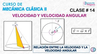 Mecánica Clásica II. Velocidad y velocidad angular. Clase # 14.