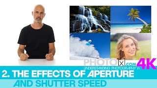 2. The EFFECTS of APERTURE and SHUTTER SPEED in our free photography course - intro to the chapter
