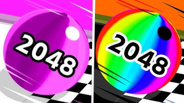 Ball Run 2048 vs Reverse gameplay Ball Colour Run walkthrough , iOS Android New Update( part : 977 )