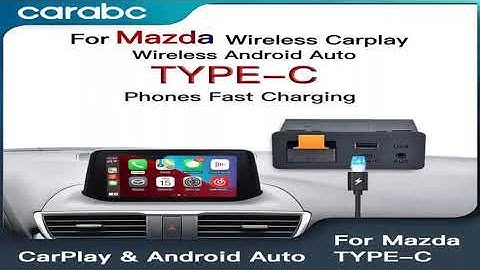 CARABC New Upgrade Wireless CarPlay Android Auto  USB adapter hub OEM for Mazda 3 6 2 CX3 CX5 C