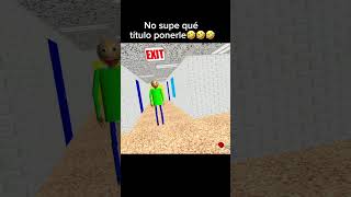 Jugué una versión temu de Baldi's Basics y pasó esto 💀🚫 #shorts