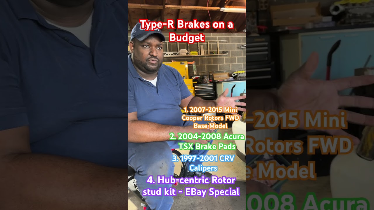 Honda Civic/Integra Type R Big Brake Kit on a budget. Secret sauce