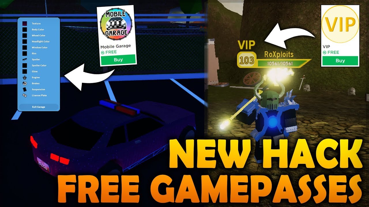 Roblox Gamepass Hack - Free Gamepasses on ALL ROBLOX Games ... - 