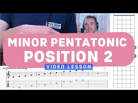 Second Position of the Minor Pentatonic Scale | Simply Guitar Lessons