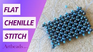 How to Do Flat Chenille Stitch - Beading Tutorial