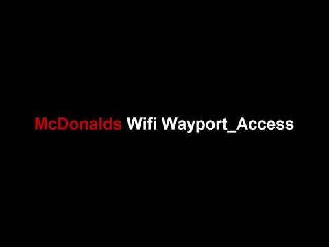 How to Connect with McDonalds Wifi Wayport Access