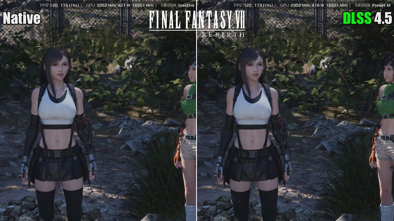 Native VS DLSS 4.5 Performance 4K | FF7 Rebirth | RTX 5090