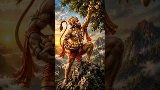 बजरंग बली पहाड़ पर फल तोड़ते हुए | Realistic Hanuman Video
