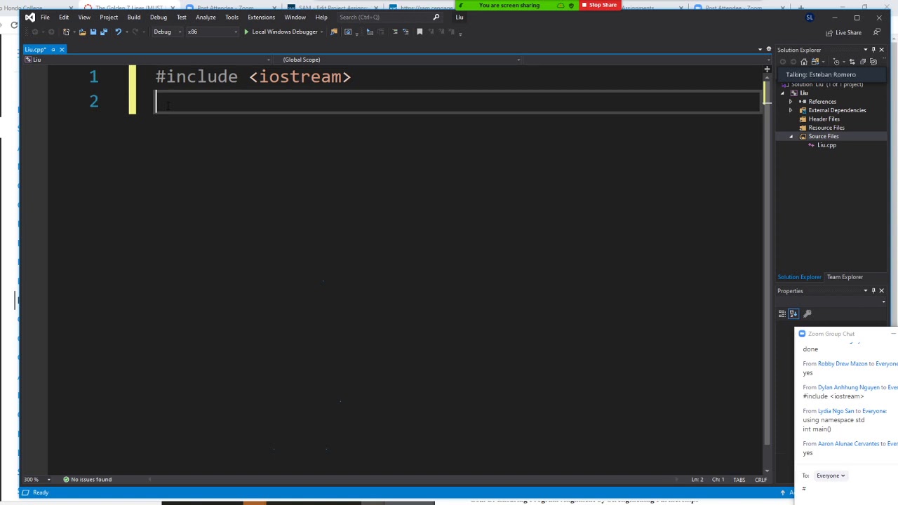 C++ programming, first 7 lines for first program - YouTube