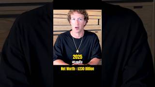 Mark Zuckerberg Net Worth Evolution (2003–2025) #markzuckerberg #meta #shorts