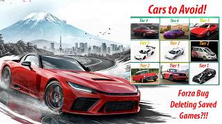 Forza Horizon 6 - Cars and Quick Resume Deleting Players Progress!! What Cars Are Affected?!